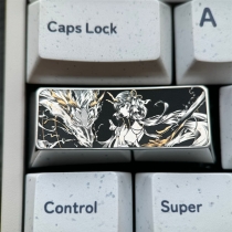 2.25U Enter / Shift Titanium Alloy Artisan Keycaps Precision Pointillism + Anodizing for Mechanical Keyboard -Jinhsi‌